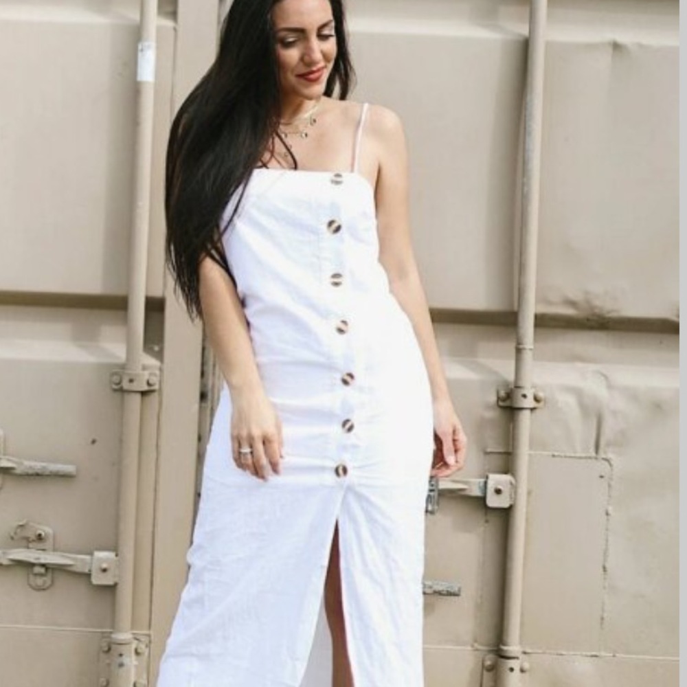 Blanco 100 Cotton dress made in Peru